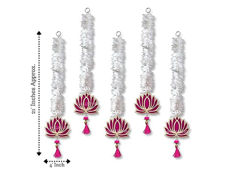 Lotus Hangings for Decoration Floral Wall Hangings - 21 Inches